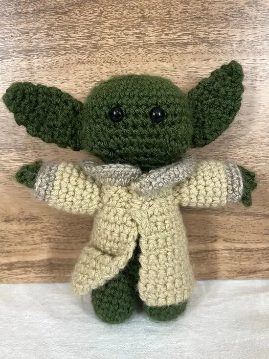 Handmade Grogu Baby Yoda Crochet Amigurumi Plush