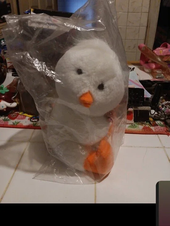 1991 Luv bunch brand duck with flowers plush NIP