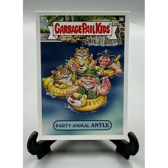 2020 GARBAGE PAIL KIDS GONE EXOTIC PARTY ANIMAL ANTLE CARD 5b‎