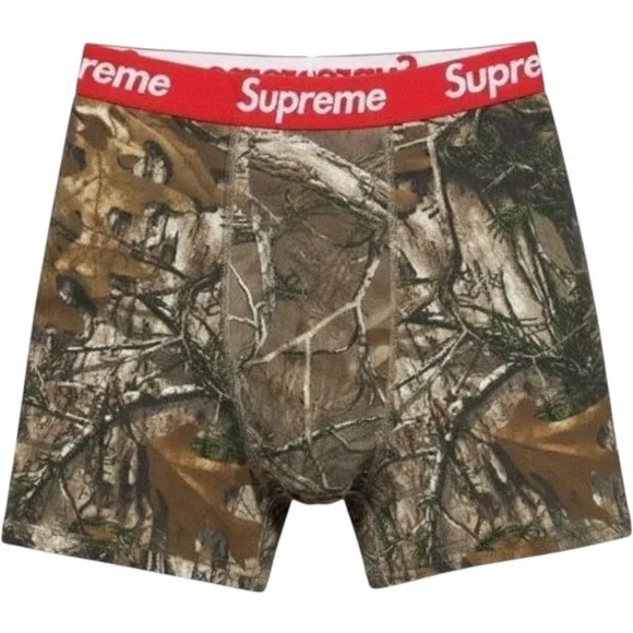 Supreme Hanes Boxer Briefs Real Tree Camo Mens Medium Streetwear New 1 Pair Only