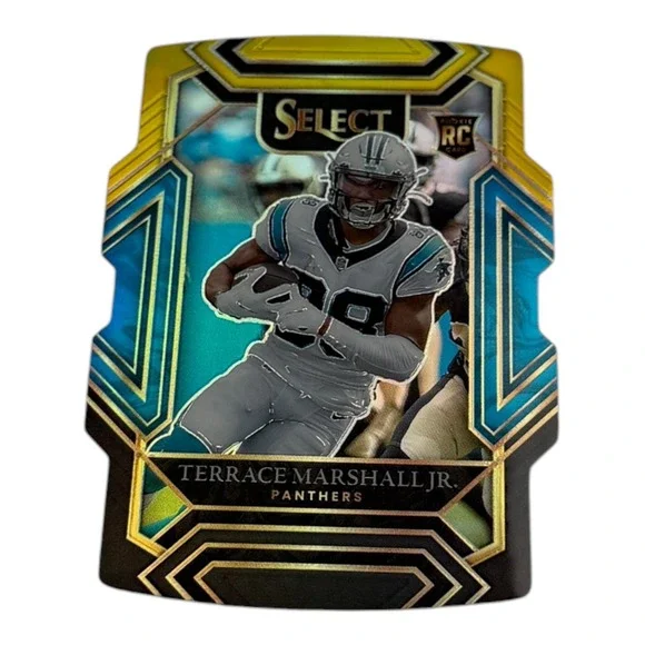 2021 Panini Select Terrace Marshall Jr Rookie Card RC Die-Cut Prizm‎ No 262 NFL