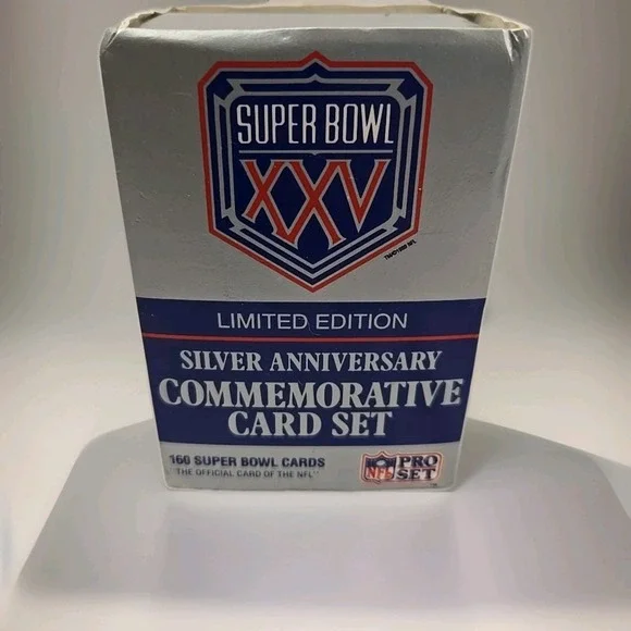 Pro Set 1990 NFL Football Box of 160 Super Bowl‎ Cards