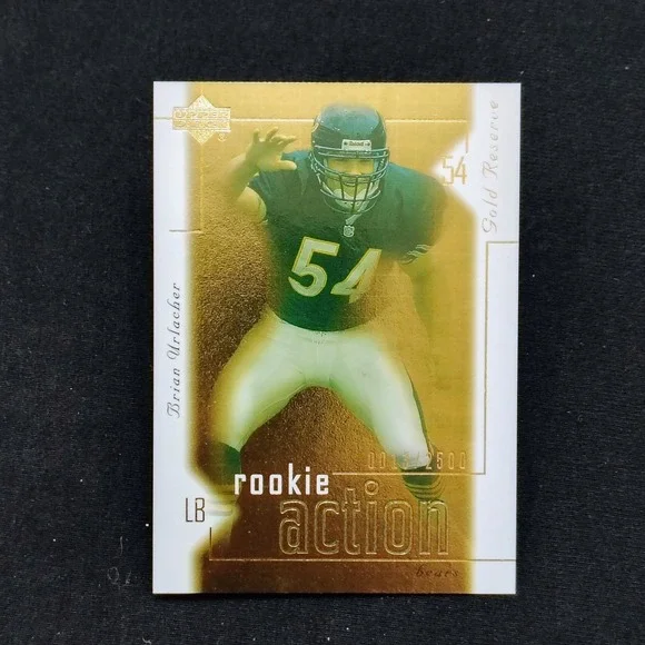 2000 Upper Deck Gold Reserve #179 Brian Urlacher RC  13/2500 Rookie‎ Action