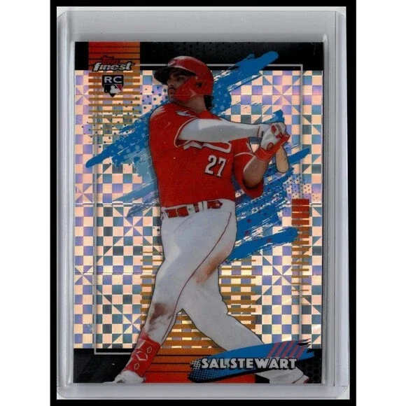 2026 Topps Finest Sal Stewart 39 Geometric Refractors Cincinnati Reds Uncommon