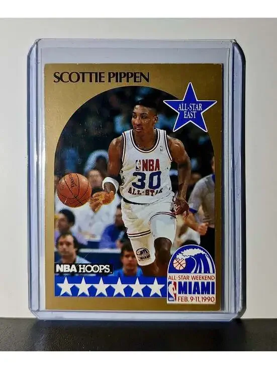 Scottie Pippen 1990 NBA Hoops NBA #9 Card Chicago Bulls