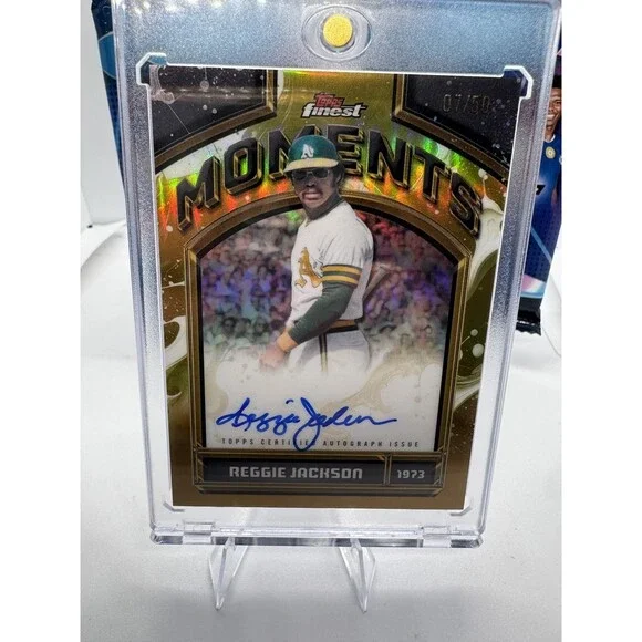 2026 Topps Finest Reggie Jackson Finest Moments Auto SSP #FMA-RJ A’s 07/50 GOLD