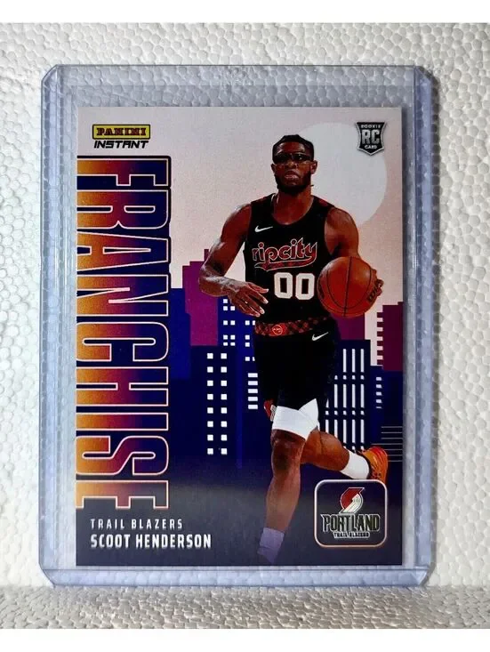 Scoot Henderson 2023-24 NBA #30 Franchise Basketball Card Trail Blazers 1/485