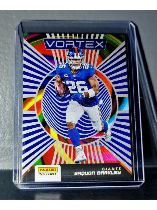 Saquon Barkley 2020 Panini NFL Instant Vortex #17 Football Card 1/935