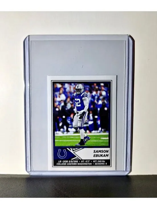 Samson Ebukam 2024 Panini NFL Sticker #195 Indianapolis Colts