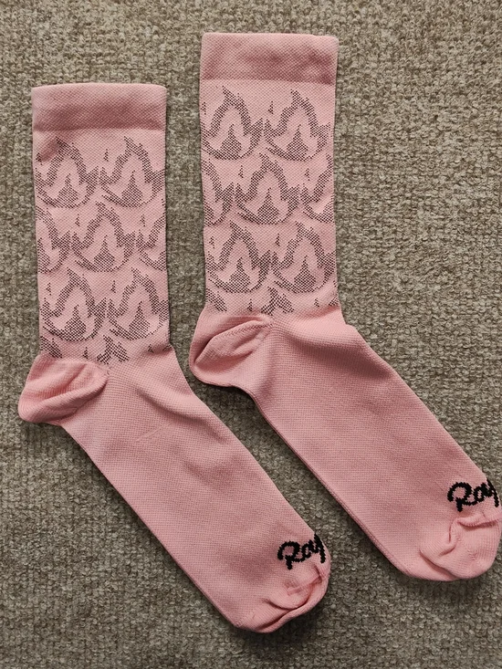 Rapha Pro-Team Uni Socks /Large/ Pink Flames (Limited Edition)