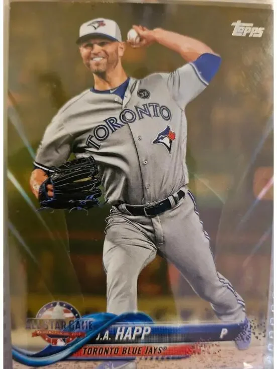 2018 Topps Update Gold - J.A. Happ - No. 1726/2018  #US66 - Blue Jays -Raw Mint
