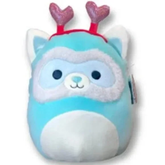Squishmallows Anneli Wearing Red Glittered Heart Headband 14
