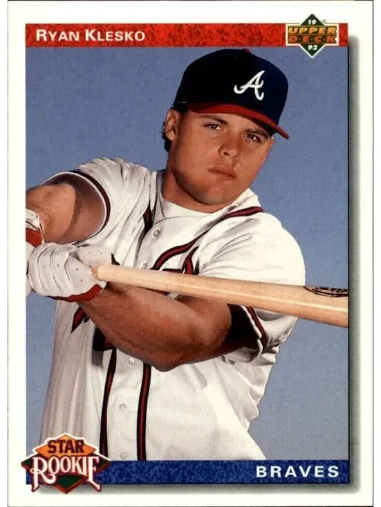 Ryan Klesko 1992 Upper Deck MLB #24 Baseball Card Atlanta Braves