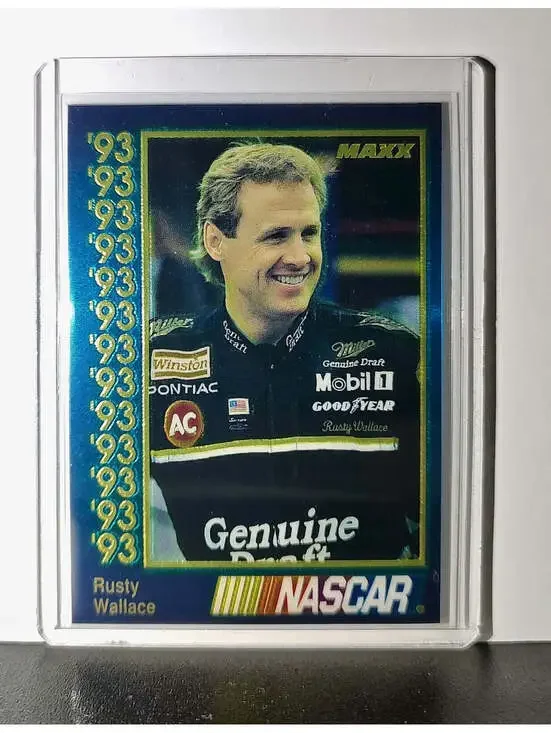 Rusty Wallace 1993 Maxx Premier Plus Racing #2 NASCAR Card Penske Racing South