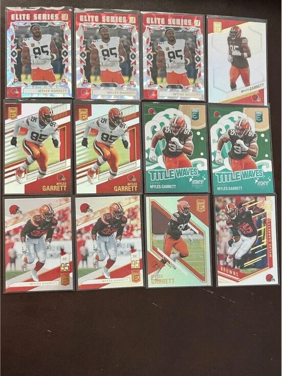 Myles Garrett Cleveland Browns FB TC 12 Cards-Sack Record Holder DE/DefensivePOY