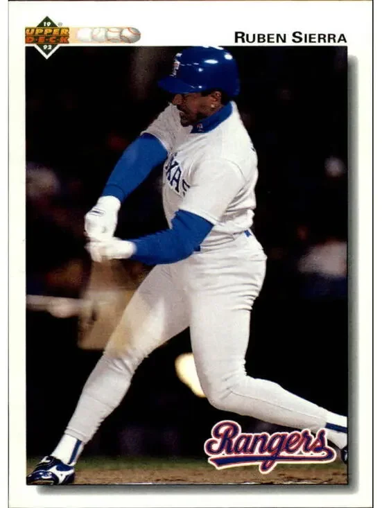 Ruben Sierra 1992 Upper Deck MLB #176 Baseball Card Texas Rangers
