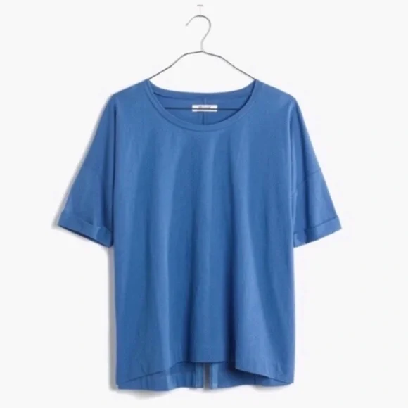 Madewell Breeze Back Tee in Blue