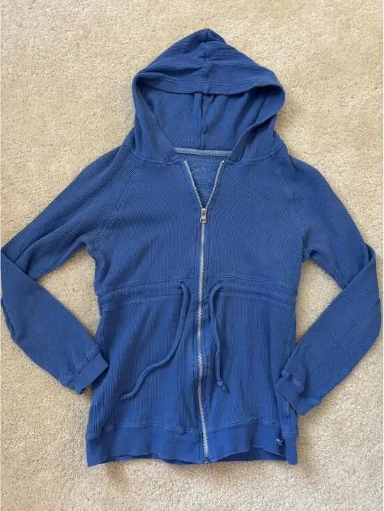 Babydoll waffle zip up