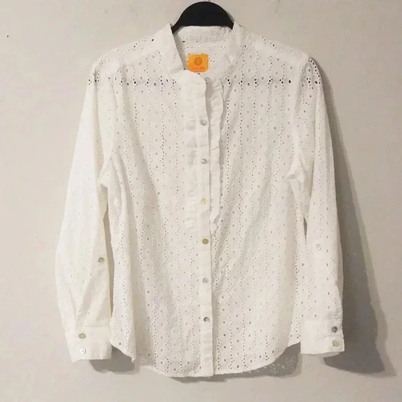 Ruby Rd. Eyelet‎ Ruffle Top