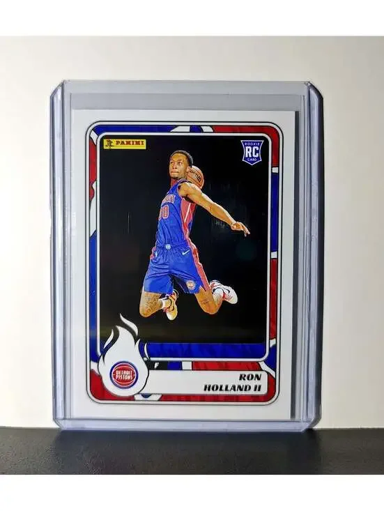Ron Holland II Rookie 2024-25 Panini NBA #75 Sticker Card Detroit Pistons