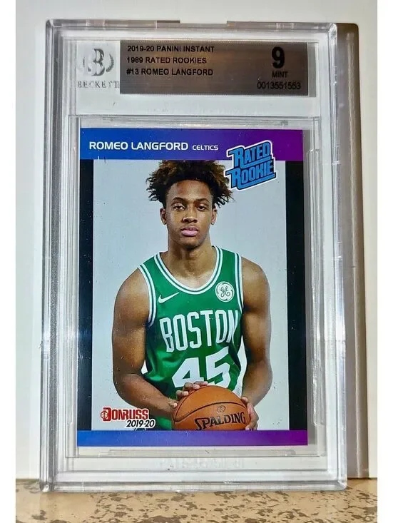 Romeo Langford 2019-20 Panini NBA #13 Rated Rookies 1/3431 BGS 9 Mint Celtics