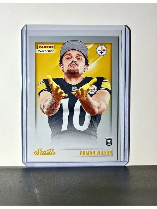 Roman Wilson 2024 Panini NFL Studio Rookies #26 Card Pittsburgh Steelers 1/1672