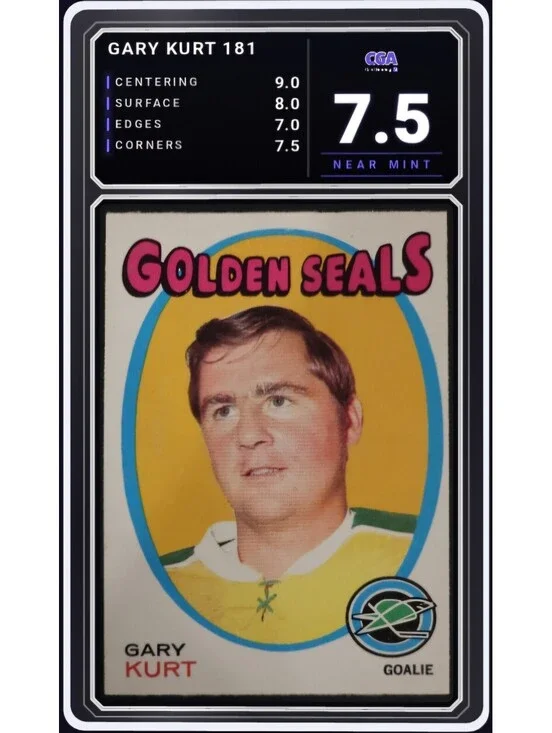 1971-72 O-Pee-Chee #181 Gary Kurt California Golden Seals -CGA 7.5 Digital Grade