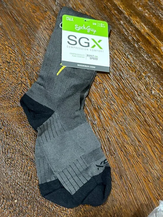 Sock Guy SGX Compression Comfort IMBA Lightning  Bolt  S/M NWT NEW