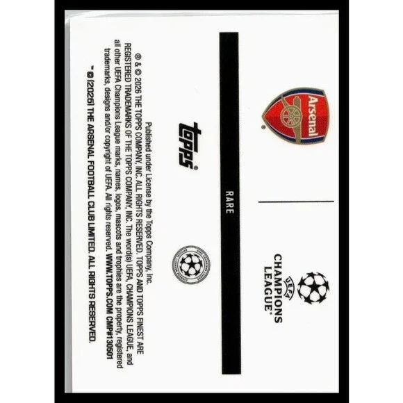 2025-26 Finest Viktor Gyökeres Arsenal Checkerboard Refractor #14