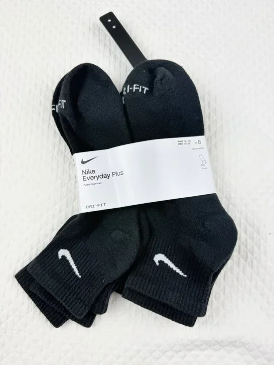 Nike Everyday Plus Dri-FIT Adult Mens L (8-12) Cushioned 5 Pairs Ankle Socks