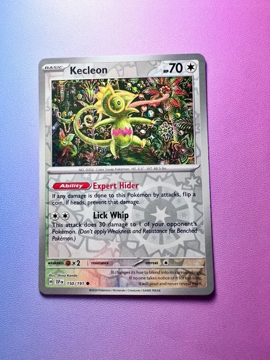 kecleon [reverse holo] - 150/191 (common) — pokémon: surging sparks
