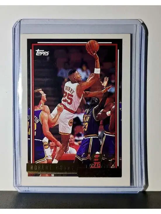 Robert Horry Rookie 1992 Topps Draft Pick NBA #308 Card Houston Rockets