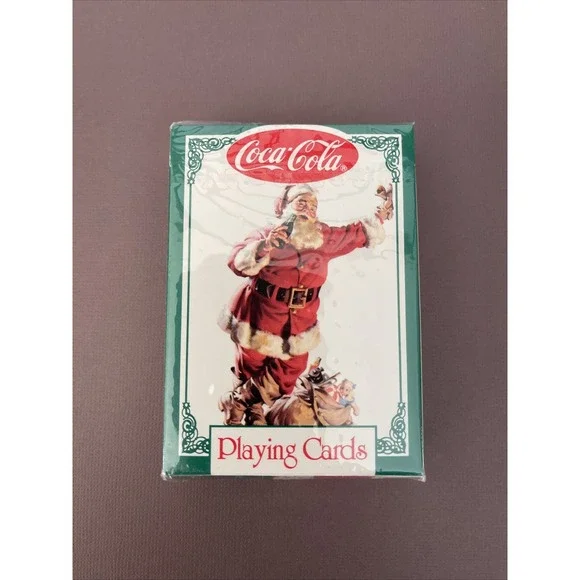 Coke Coca Cola Vintage Playing Cards New Sealed Deck Santa Claus Christmas Game‎