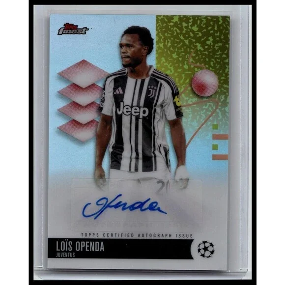 Topps 25-26 Finest UEFA Club Competitions Loïs Openda Auto #BA-LO Juventus