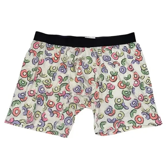 MeUndies Cereal Loops Print Boxer Brief Size Medium