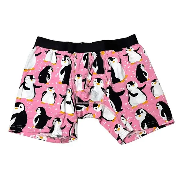 MeUndies Penguin Print Boxer Brief Men's Underwear Size Medium