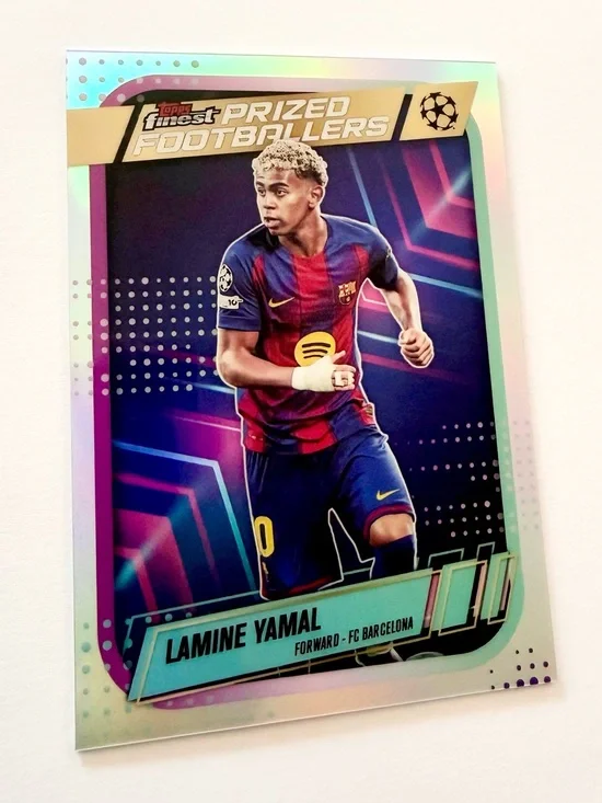 2025-26 Topps Finest UEFA Lamine Yamal Prized Footballers #PF-17 FC Barcelona. G