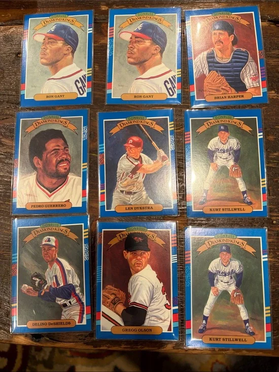 90 Donruss Diamond Kings Baseball Trading Cards
