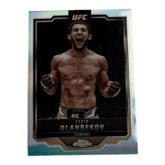 2025‎ Topps Chrome UFC Tagir Ulanbekov Refractor Card 109 Flyweight MMA Silver
