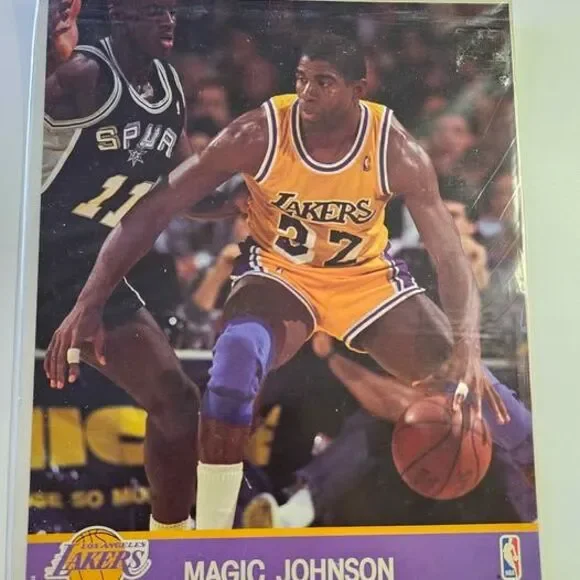 NBA Hoops Action Photos Magic Johnson 8x10 Sealed