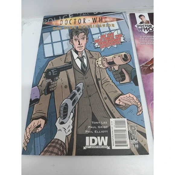 Doctor Who Comic Book Lot Of 3 The Time Machination, Black Death/White Life Etc