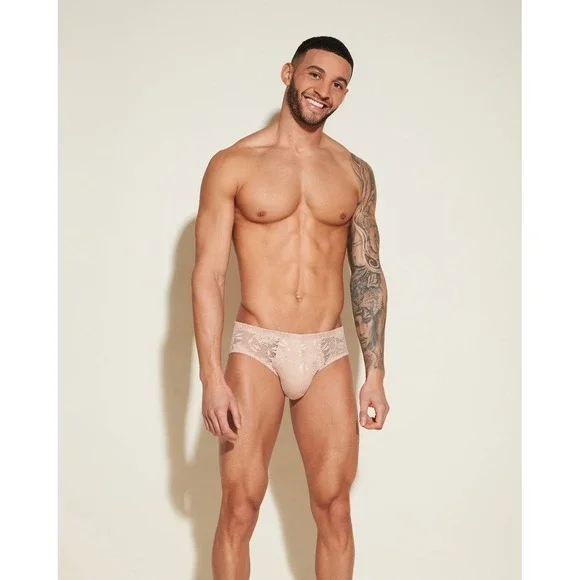 Cosabella Never Say Never Lace Micro Brief Sette Men's Luxury‎ Stretch Underwear