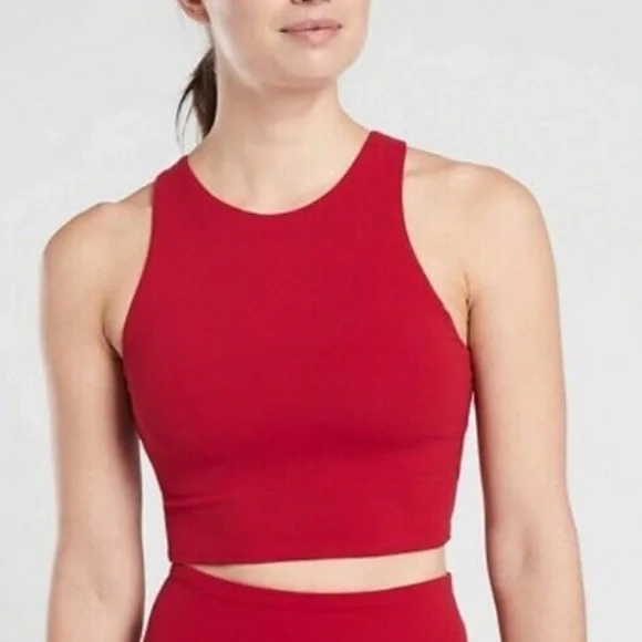 Athleta Red Crop‎ Tank Top Women’s Size XS Sleeveless Activewear