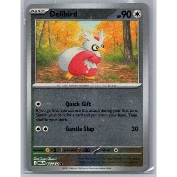 Delibird 105/132 Neo Revelation Common NM Pokemon TCG