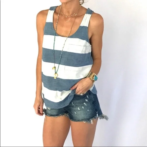 Gap 1969 Chambray Stripped top