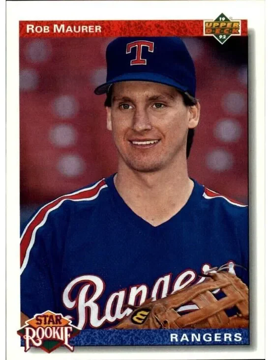 Rob Maurer 1992 Upper Deck MLB #10 Star Rookies Baseball Card Texas Rangers