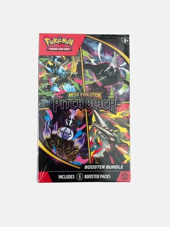 Pokemon TCG Mega Evolution Pitch Black Booster Bundle Sealed 6 Booster Packs
