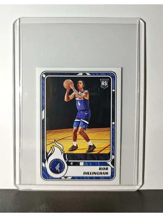 Rob Dillingham Rookie 2024-25 Panini NBA #393 Sticker Minnesota Timberwolves