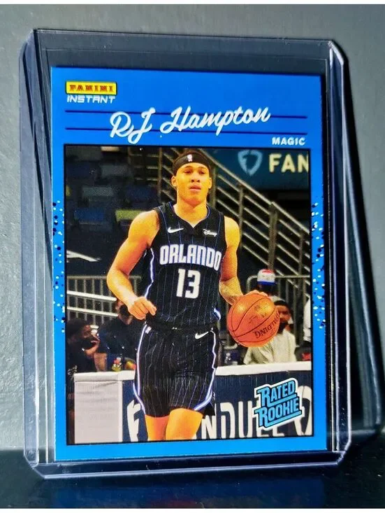 RJ Hampton 2020-2021 Panini NBA Instant #23 Rated Rookie Retro Card 1/3558