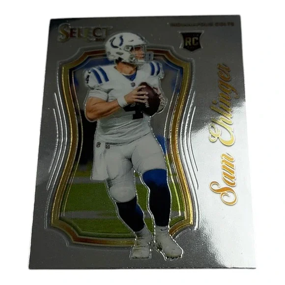 2021 Panini Select‎ Sam Ehlinger Rookie Card RC SCR-25 Indianapolis Colts Silver